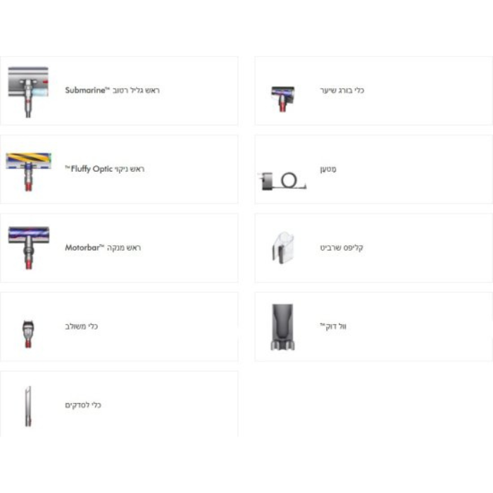 Dyson | V12s Detect Slim Submarine Complete | מקביל