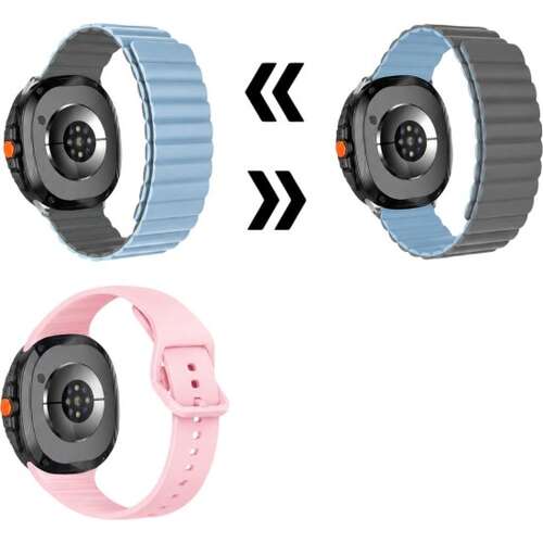 סט רצועות ל-Galaxy Watch 40mm תכלת/ורוד